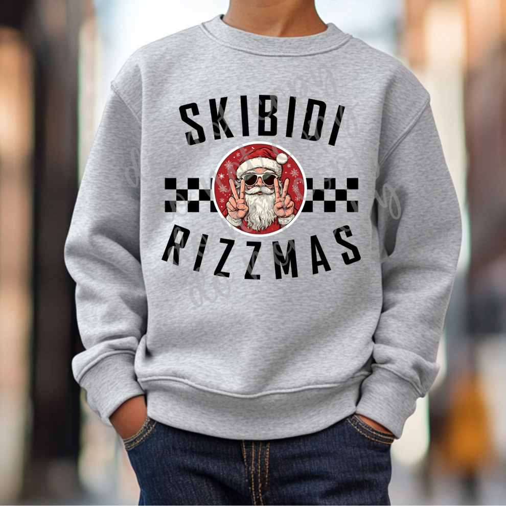 Skibidi Rizzmas Santa PNG – Parker & Jo