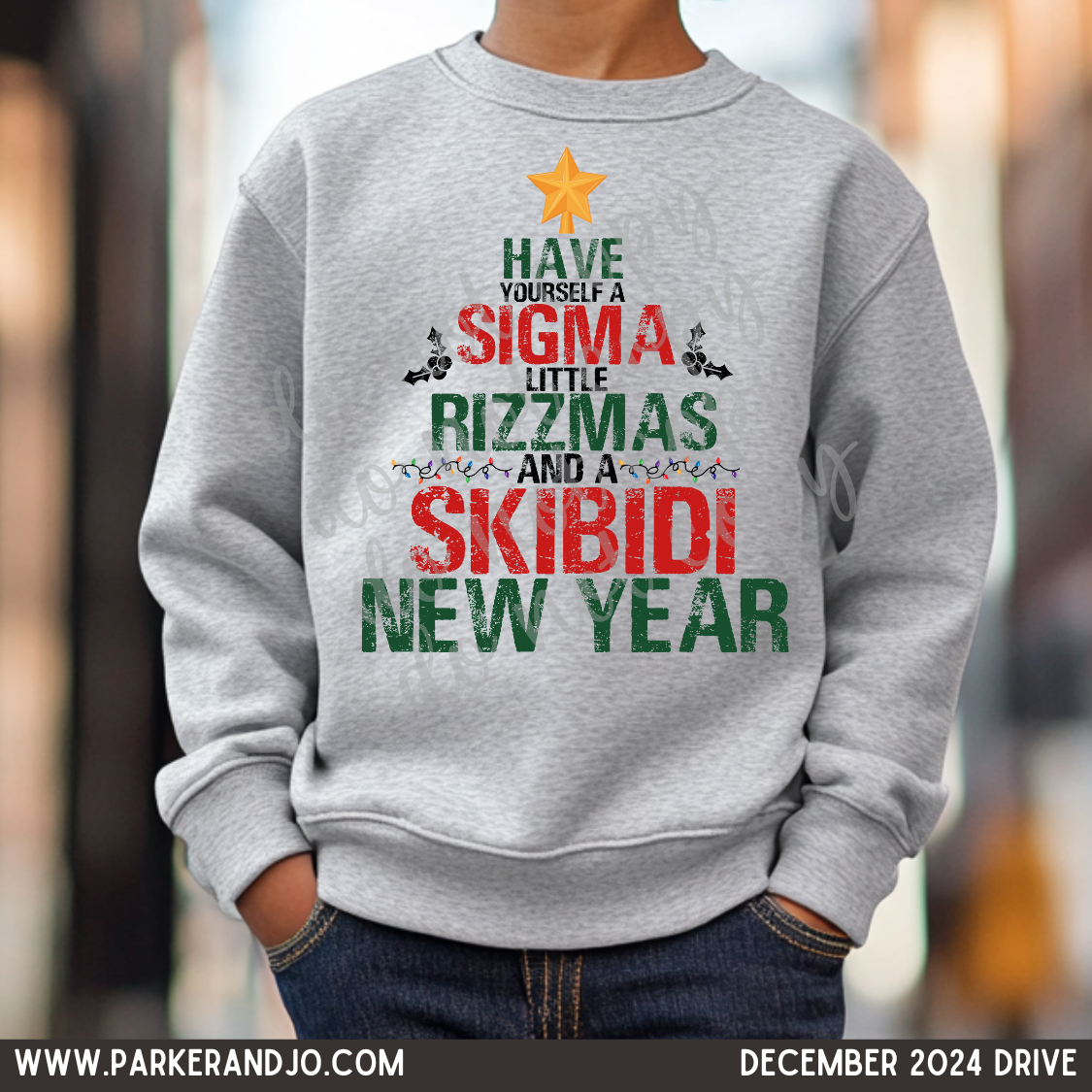 Have Yourself a Sigma Little Rizzmas and a Skibidi New Year PNG ...