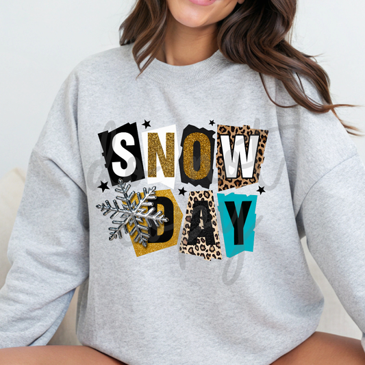 snow day gold png
