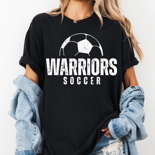 distressed soccer editable canva template