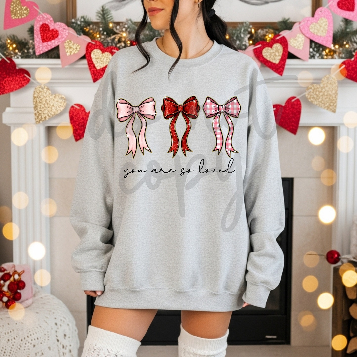 You are so loved bow png