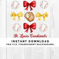 St. Louis Cardinals Trendy Coquette Bow Baseball PNG File