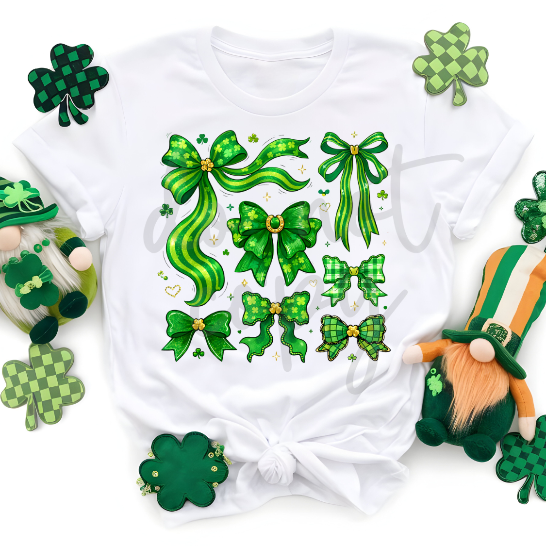 st. patricks day stacked bows png