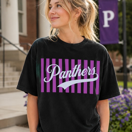 Striped School Spirit Mascot Editable Template