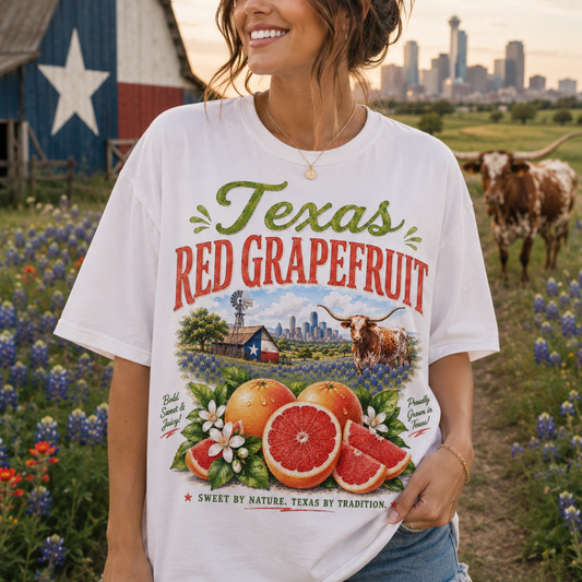 TEXAS RED GRAPEFRUIT WATERCOLOR PNG