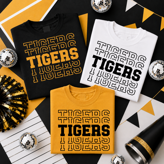 Stacked Reflection Varsity Template | *blank mockups included