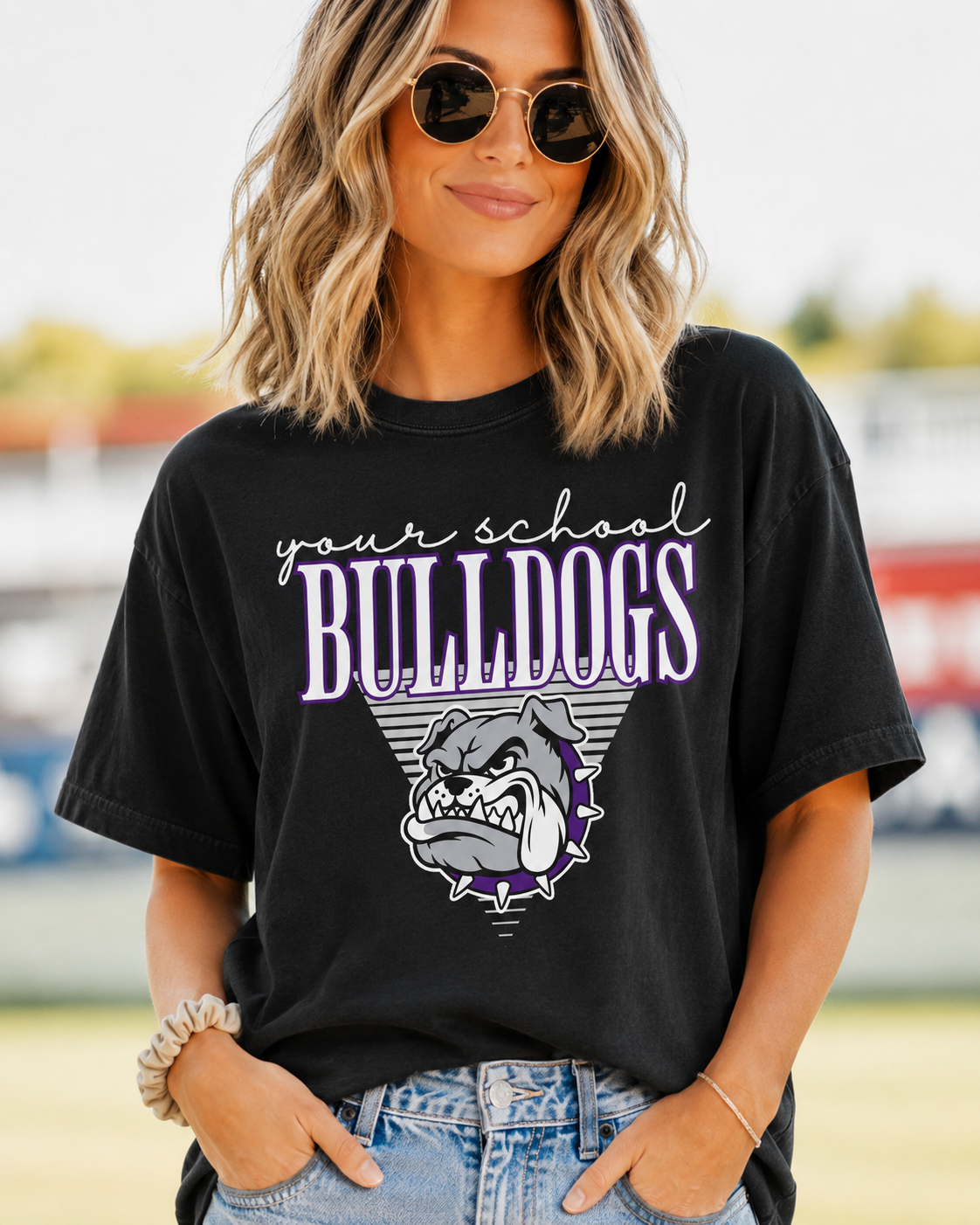 Triangle Striped Mascot Editable Template
