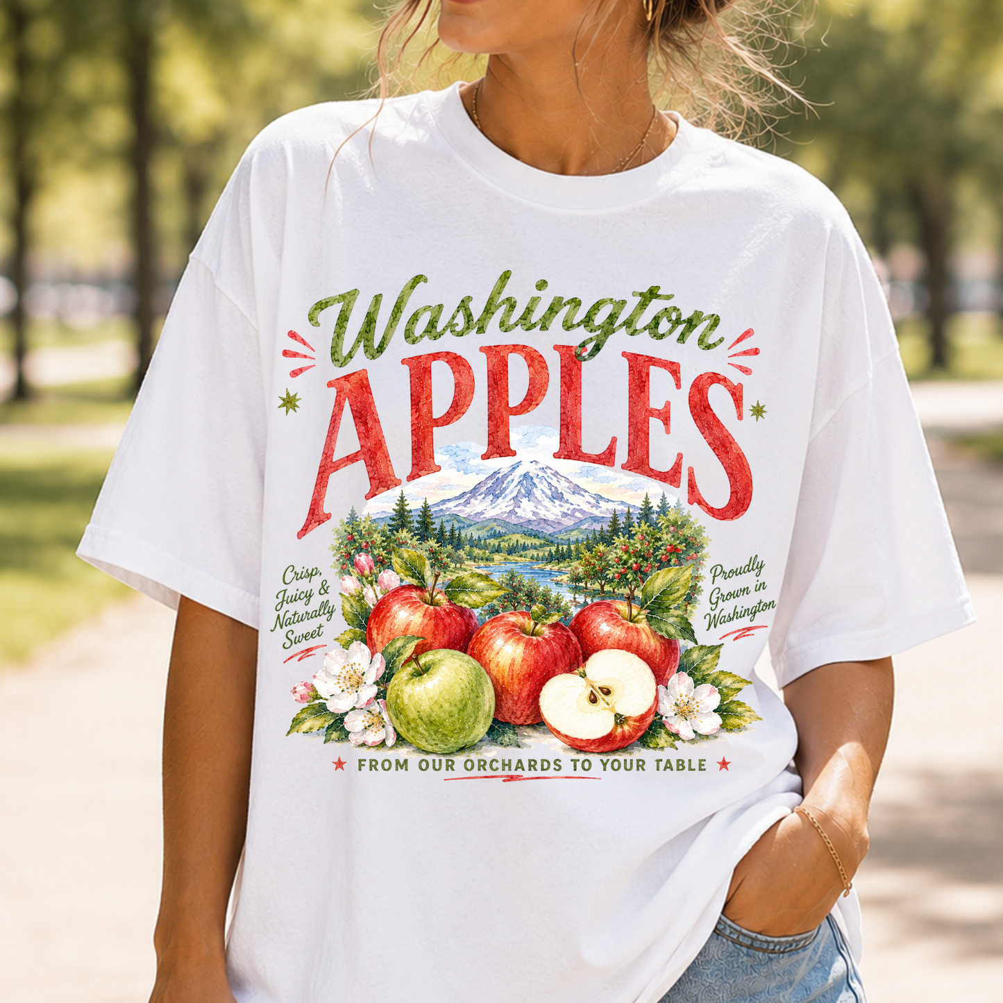 WASHINGTON APPLES WATERCOLOR PNG