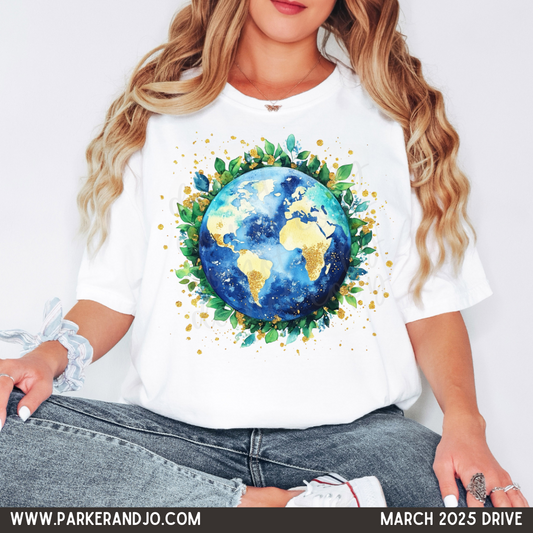 Watercolor Earth Day png