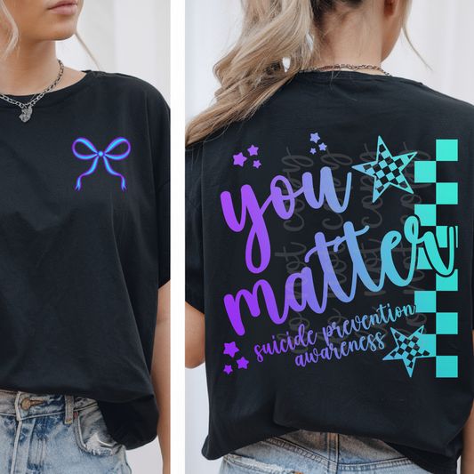 you matter suicide prevention awareness png (includes pocket bow)